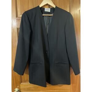 Miss Pendleton Vintage Women’s Black Blazer Size 10 oversized